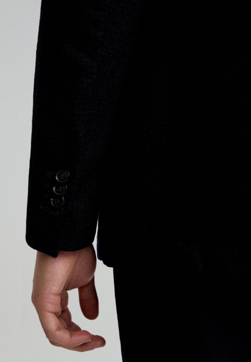 Scalpers MINI CHECK WOOL BLAZER DARK NAVY