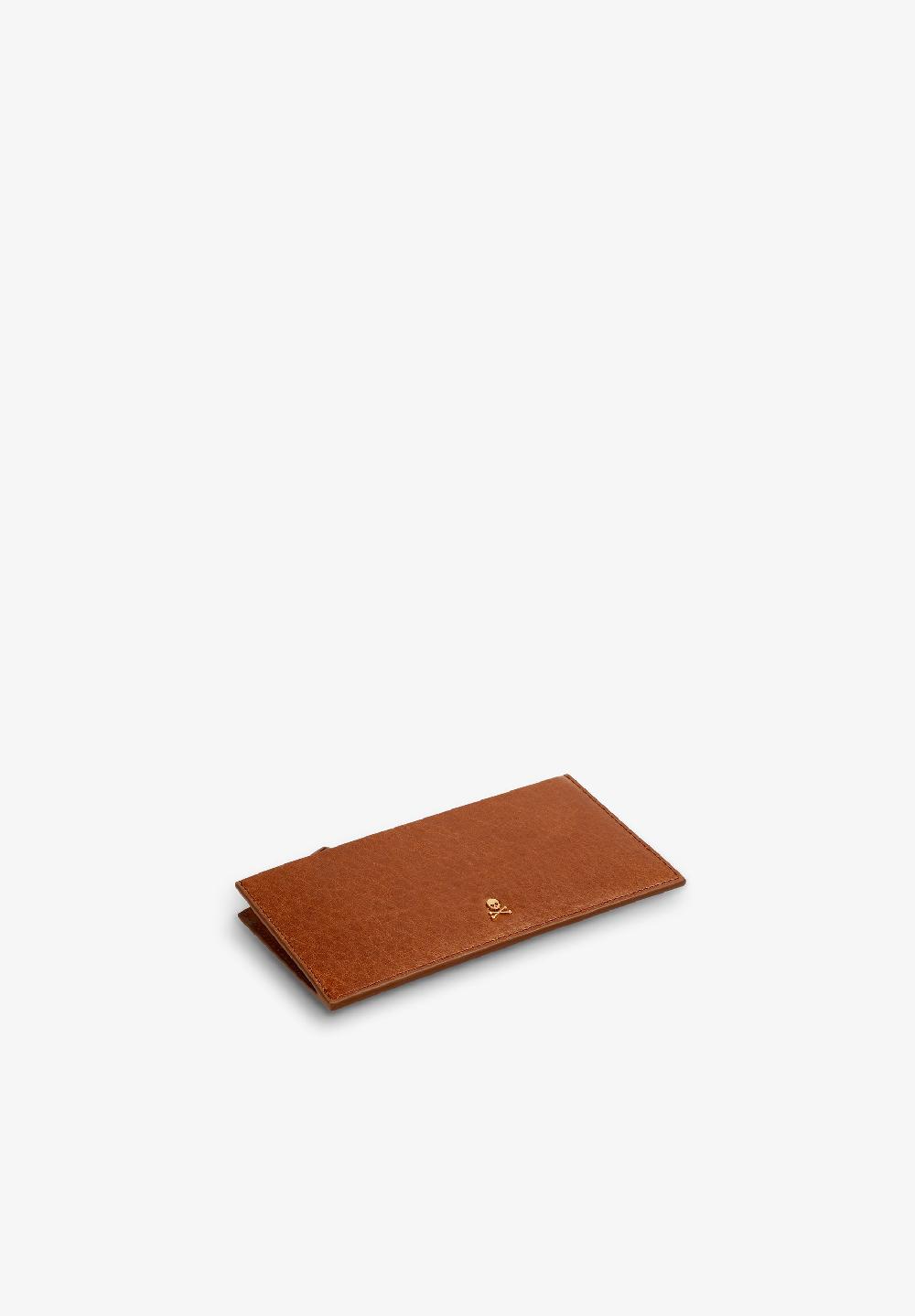 Scalpers MINIMALIST LEATHER WALLET BROWN