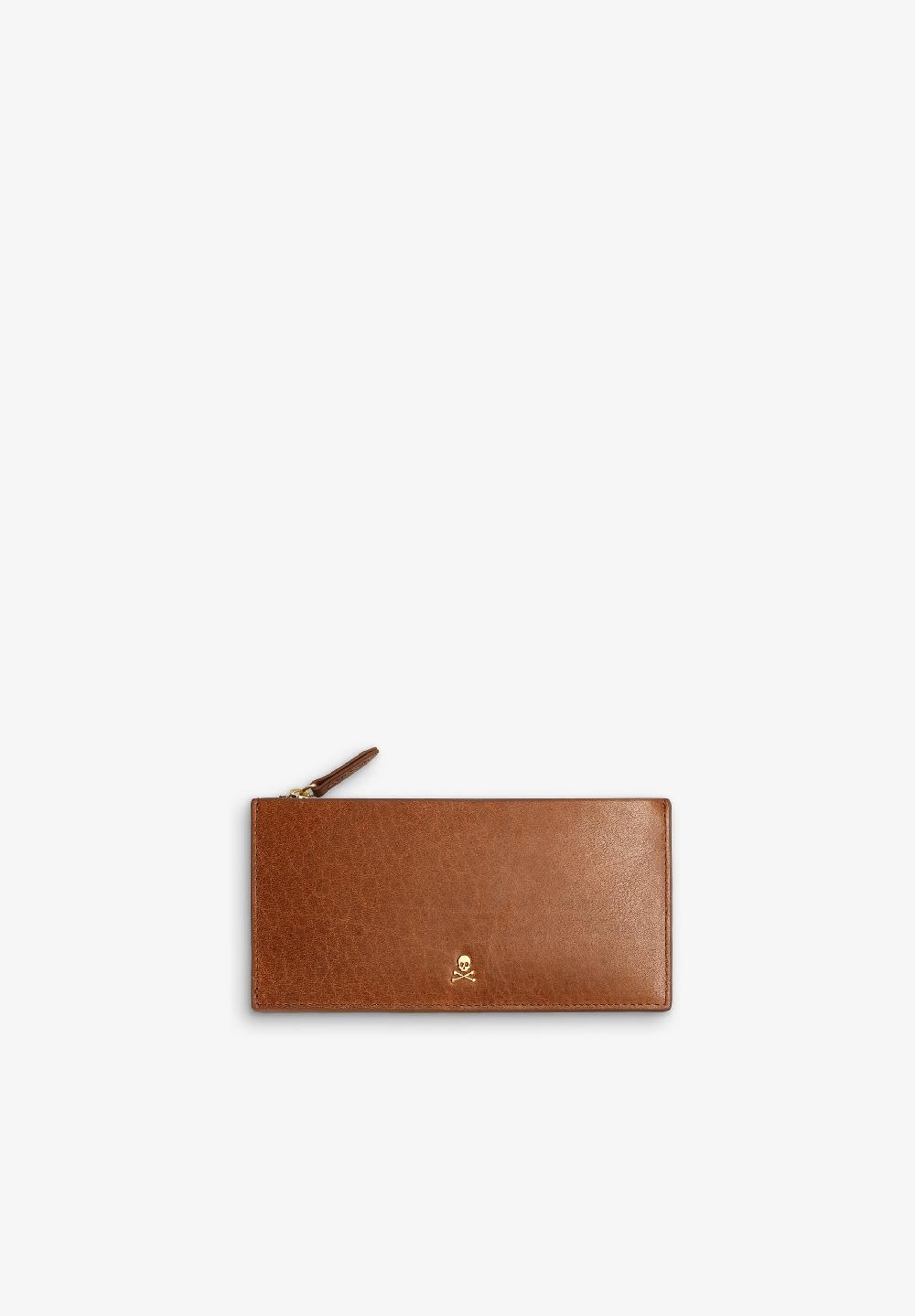 scalpers MINIMALIST LEATHER WALLET BROWN