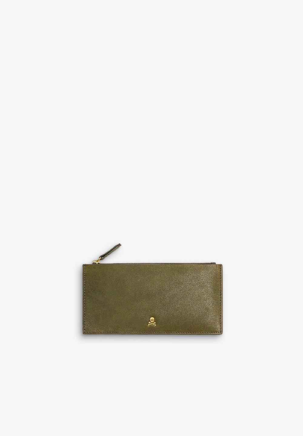Scalpers MINIMALIST LEATHER WALLET KHAKI