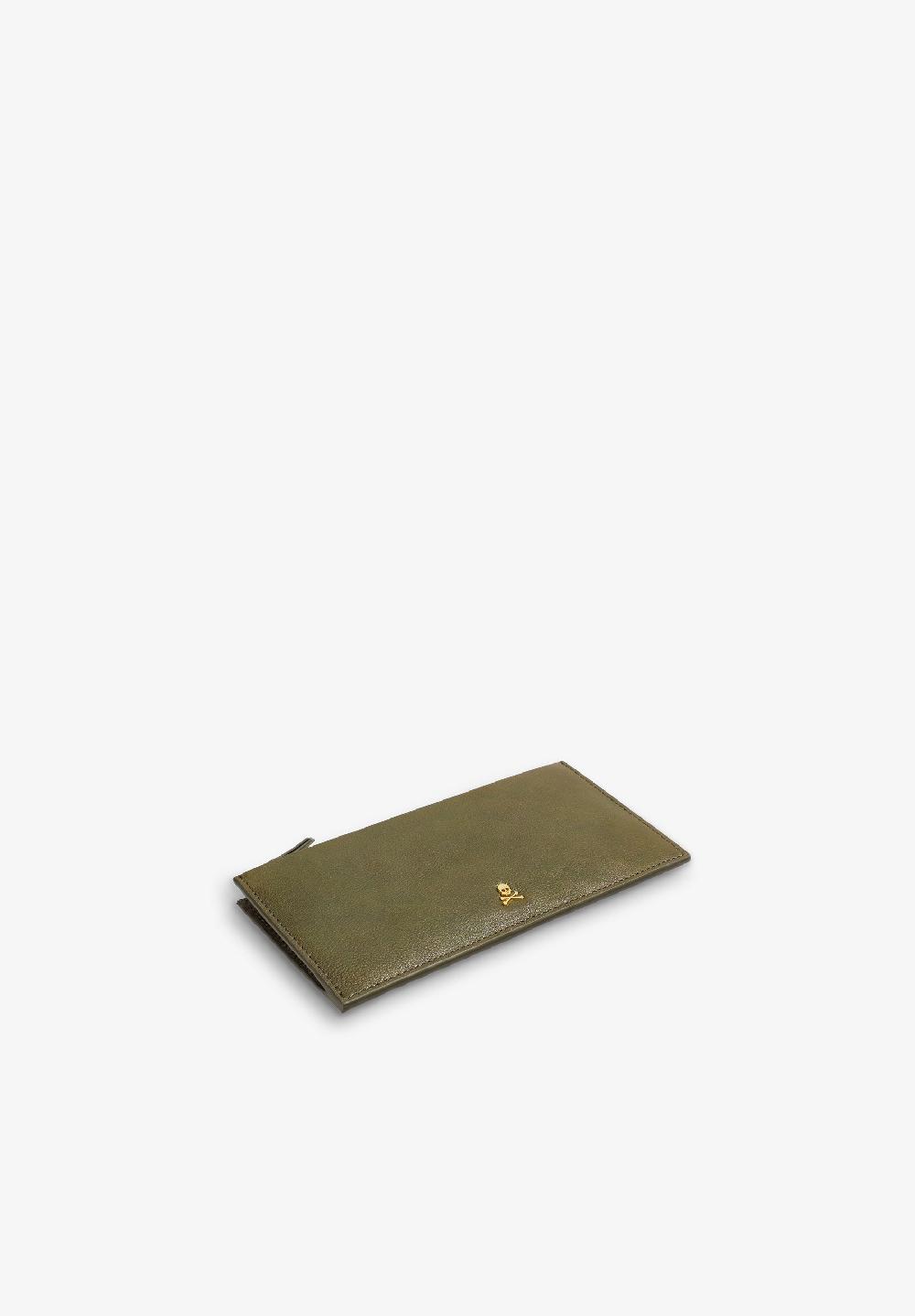 Scalpers MINIMALIST LEATHER WALLET KHAKI