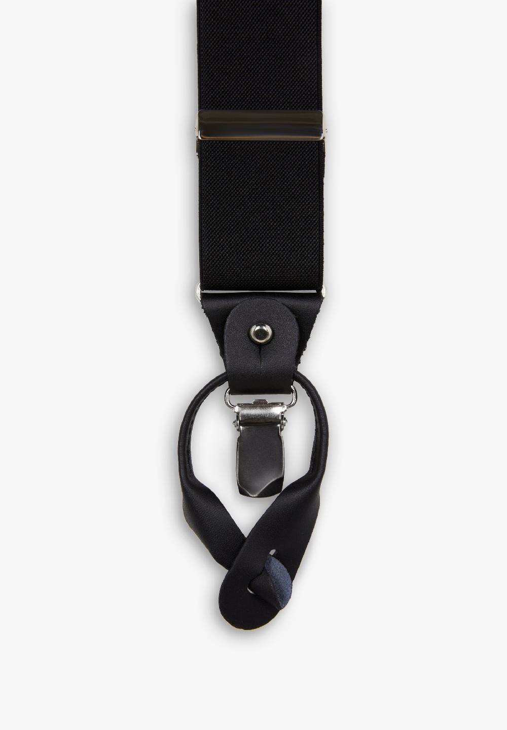 Scalpers MONOCHROME ELASTICATED BRACES BLACK