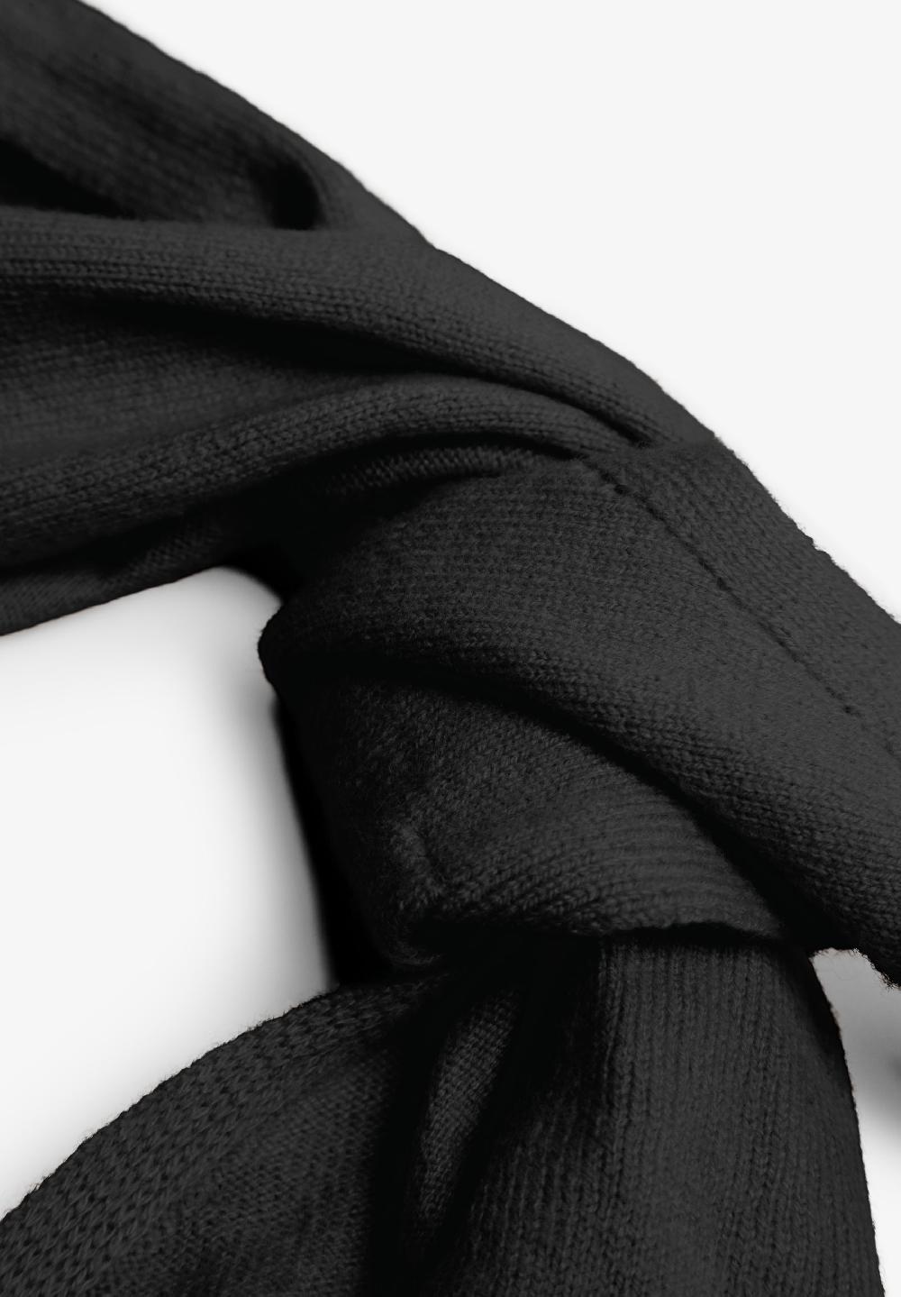 Scalpers MULTIPOSITION TRIANGULAR SCARF BLACK