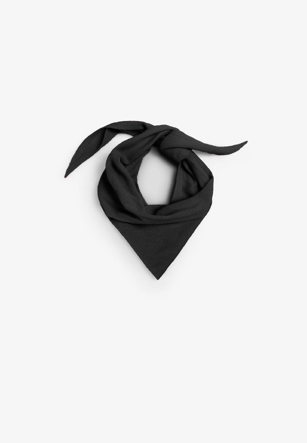 scalpers MULTIPOSITION TRIANGULAR SCARF BLACK