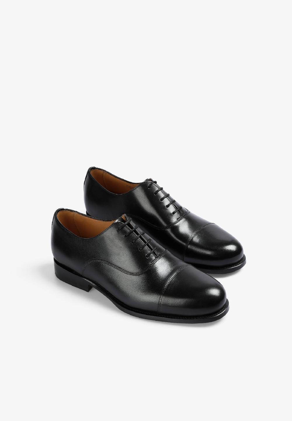 Scalpers NAPPA LEATHER OXFORD SHOES BLACK
