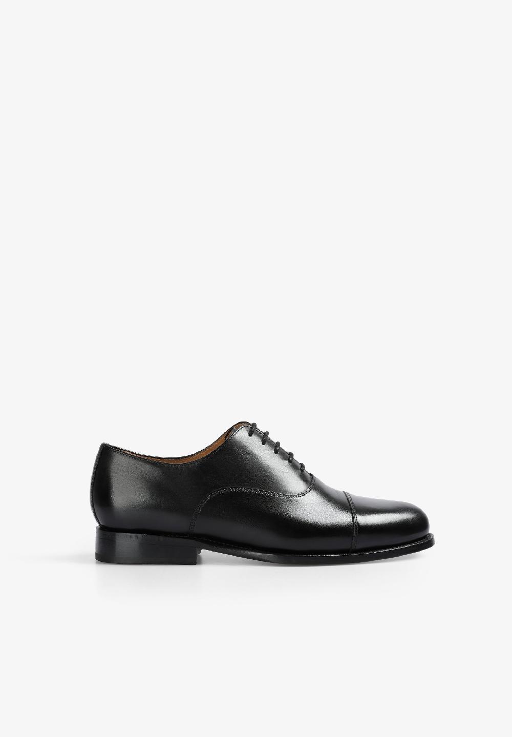 scalpers NAPPA LEATHER OXFORD SHOES BLACK