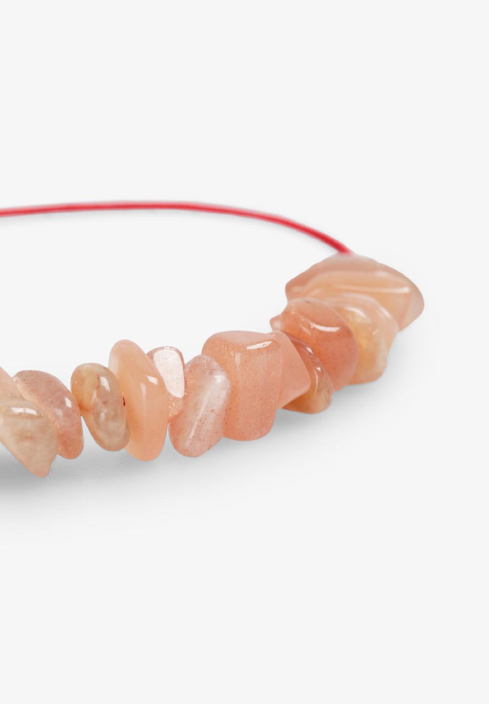 Scalpers NATURAL STONE BRACELET PINK