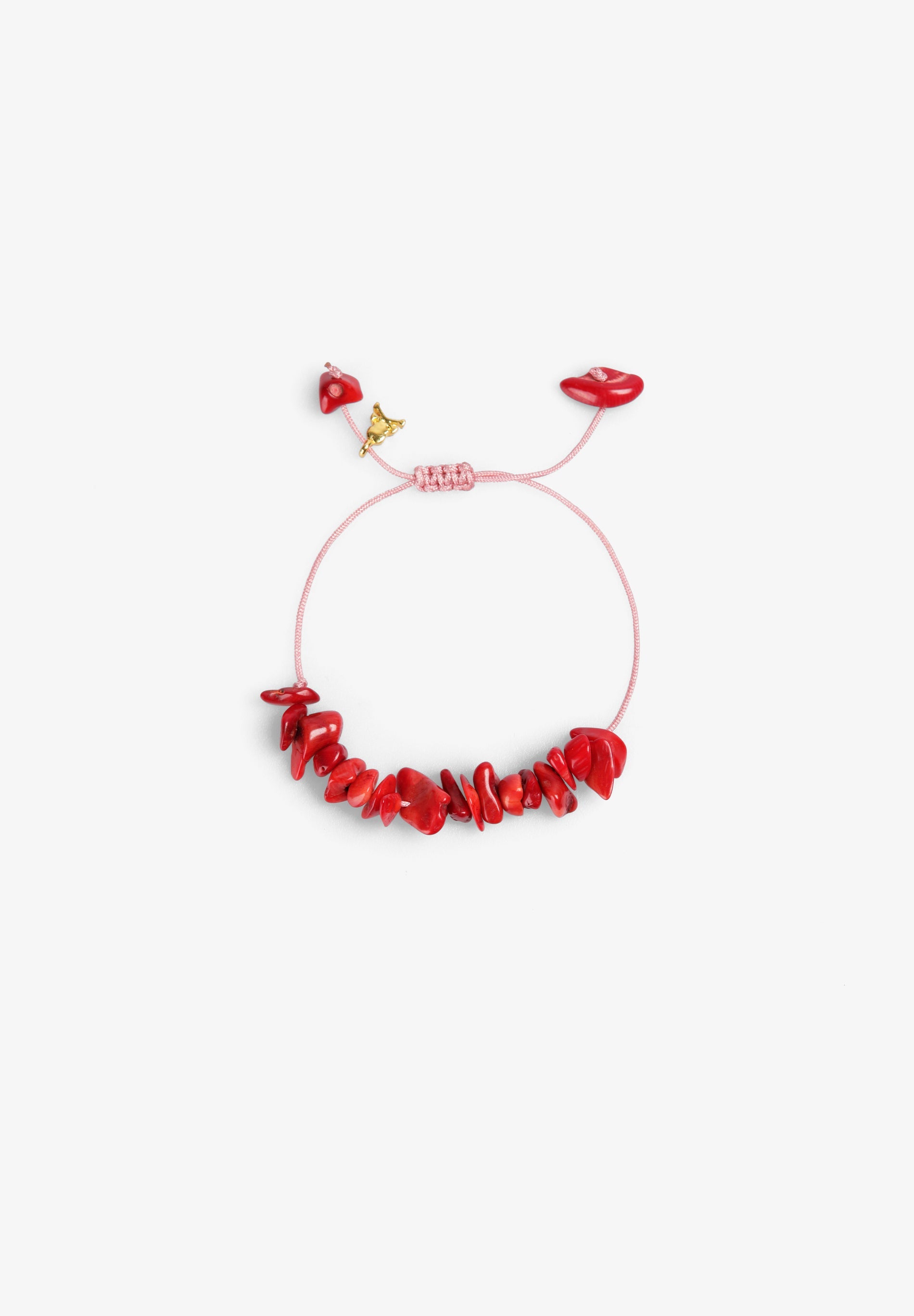 Scalpers NATURAL STONE BRACELET RED