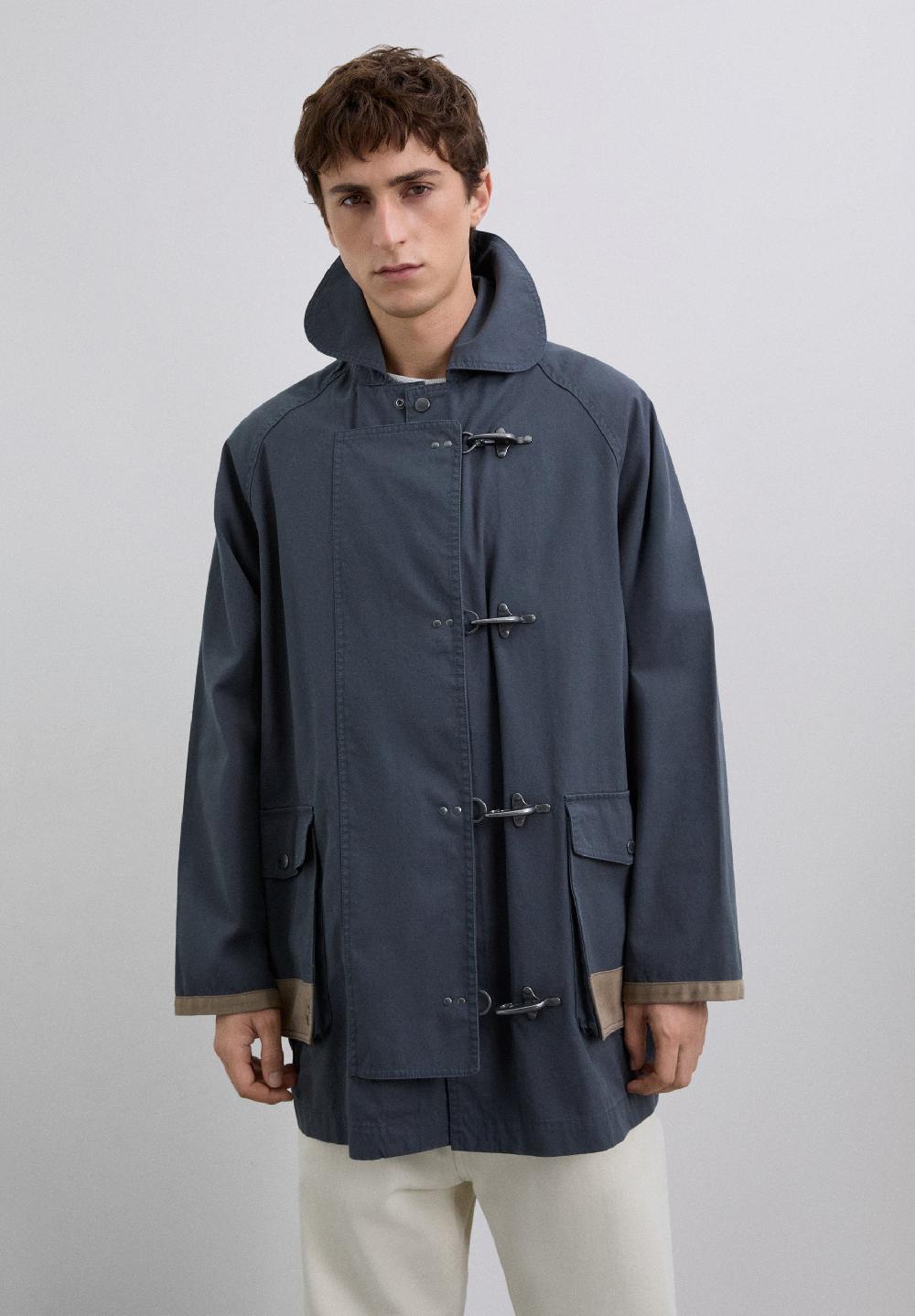scalpers OVERSIZE JACKET WITH TOGGLES DARK NAVY