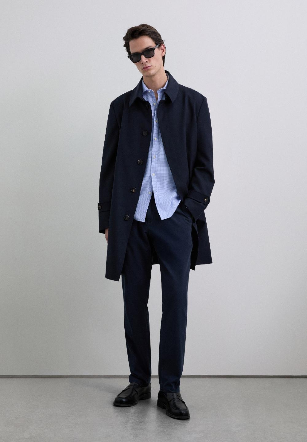 Scalpers OXFORD SHIRT WITH SKULL BLUE CHECK