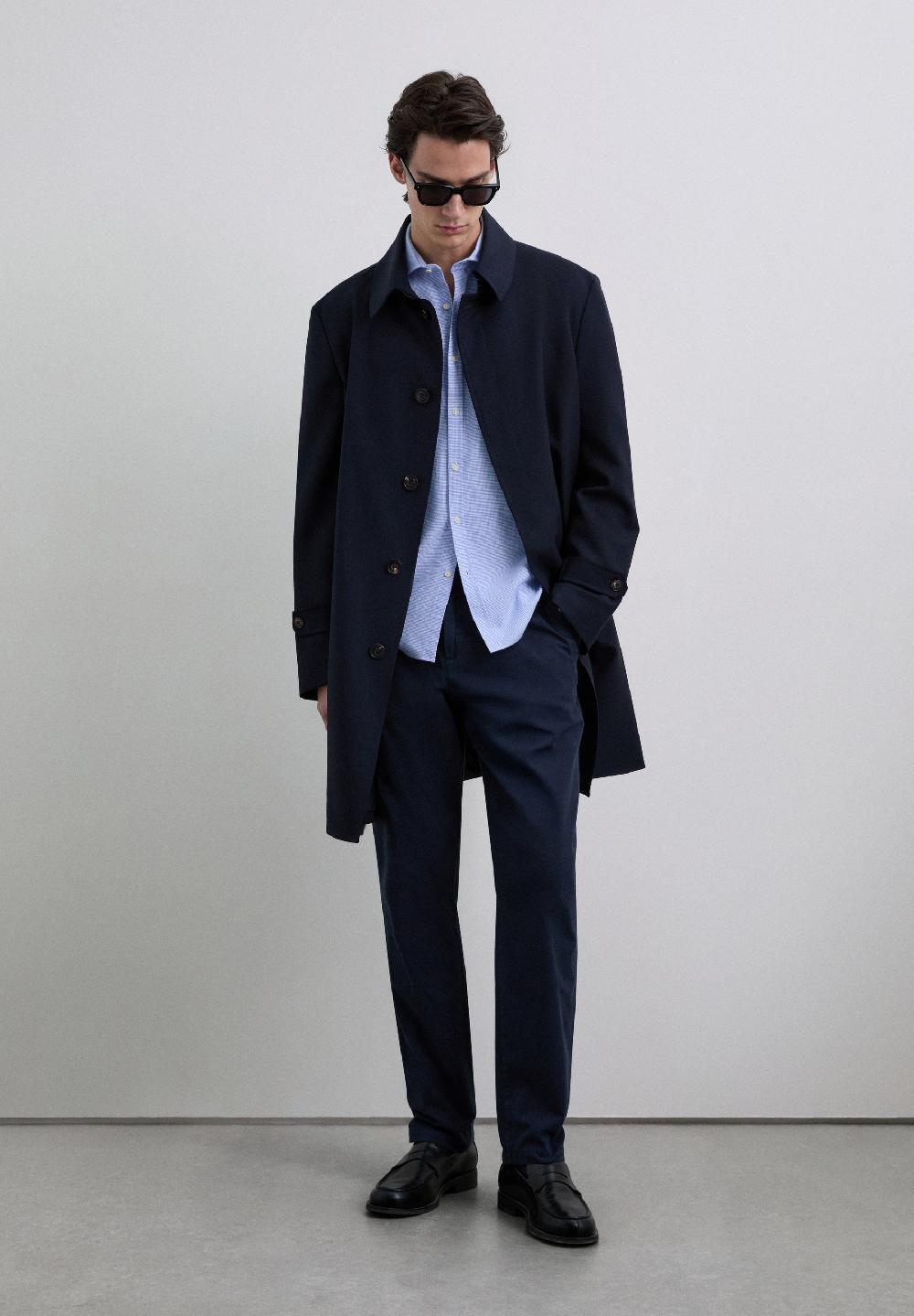 Scalpers OXFORD SHIRT WITH SKULL BLUE CHECK