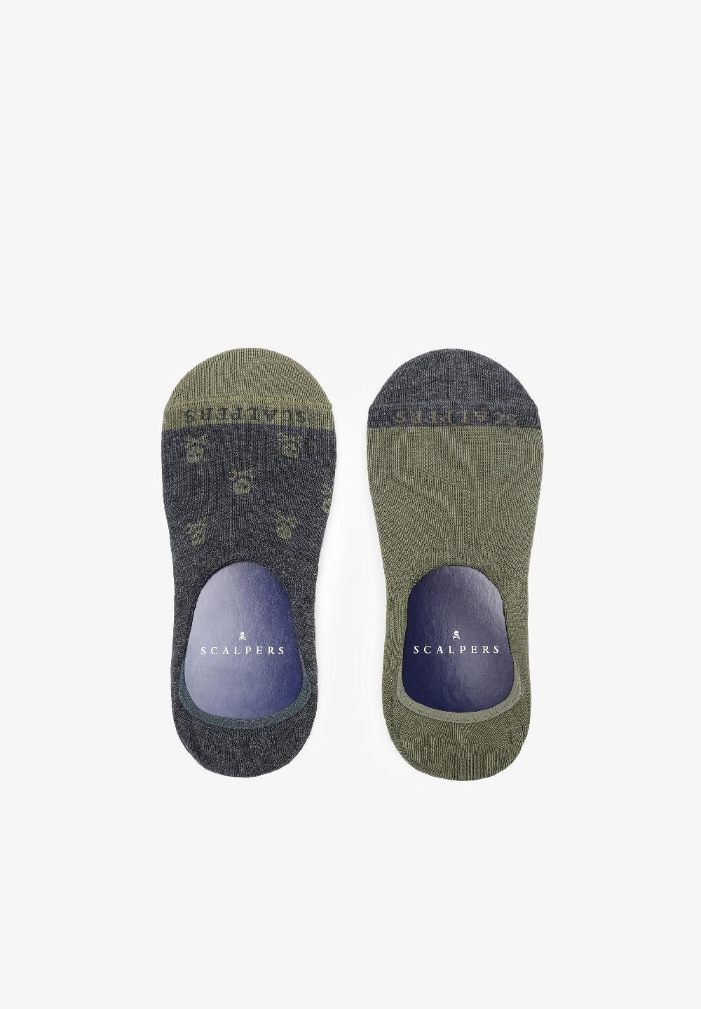 scalpers PACK CALCETINES PINKIES CALAVERAS GREY
