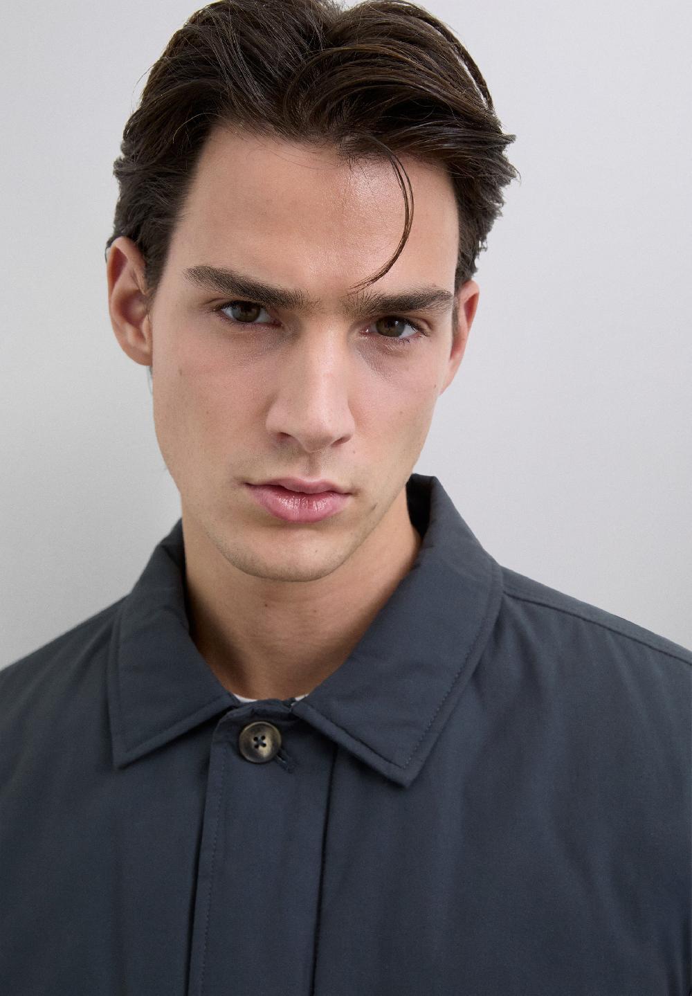 Scalpers PADDED BOMBER JACKET NAVY