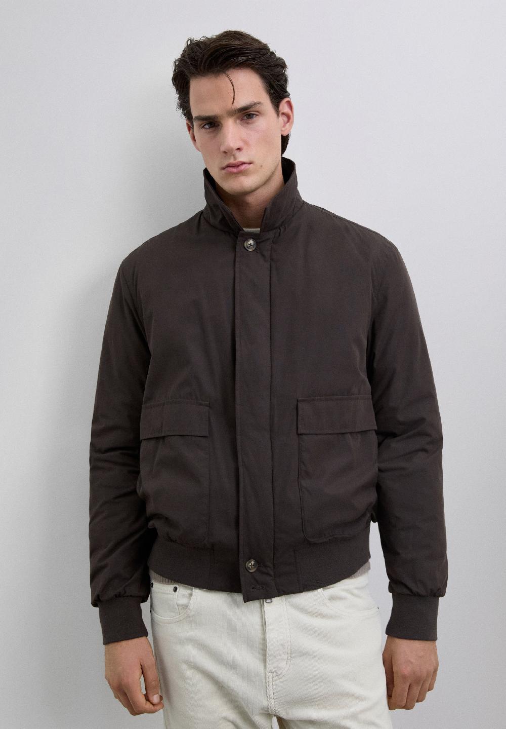 Scalpers PADDED BOMBER JACKET TAUPE