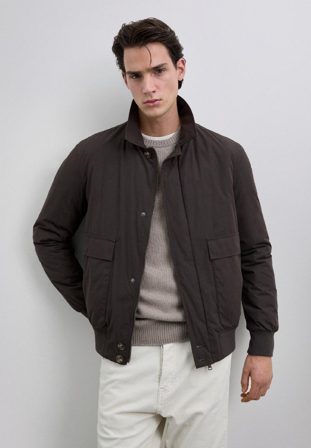 Scalpers PADDED BOMBER JACKET TAUPE