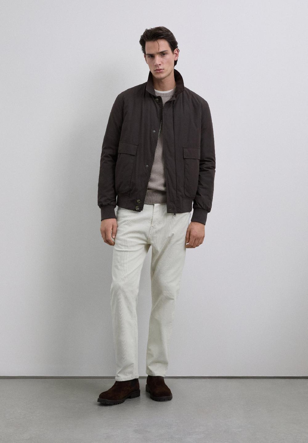 scalpers PADDED BOMBER JACKET TAUPE