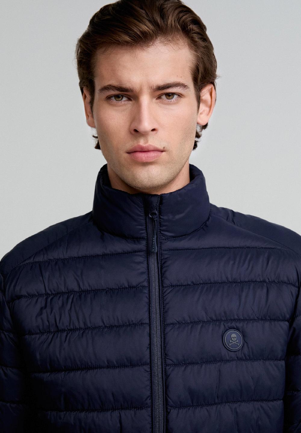 Scalpers PADDED SKULL JACKET NAVY