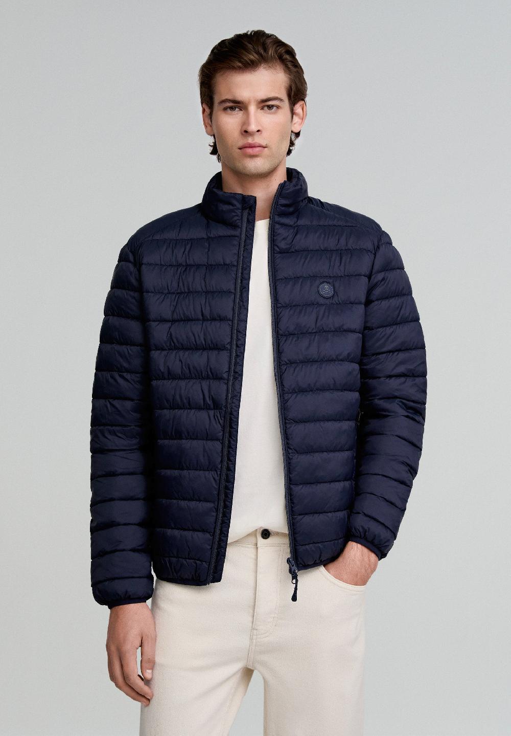 scalpers PADDED SKULL JACKET NAVY