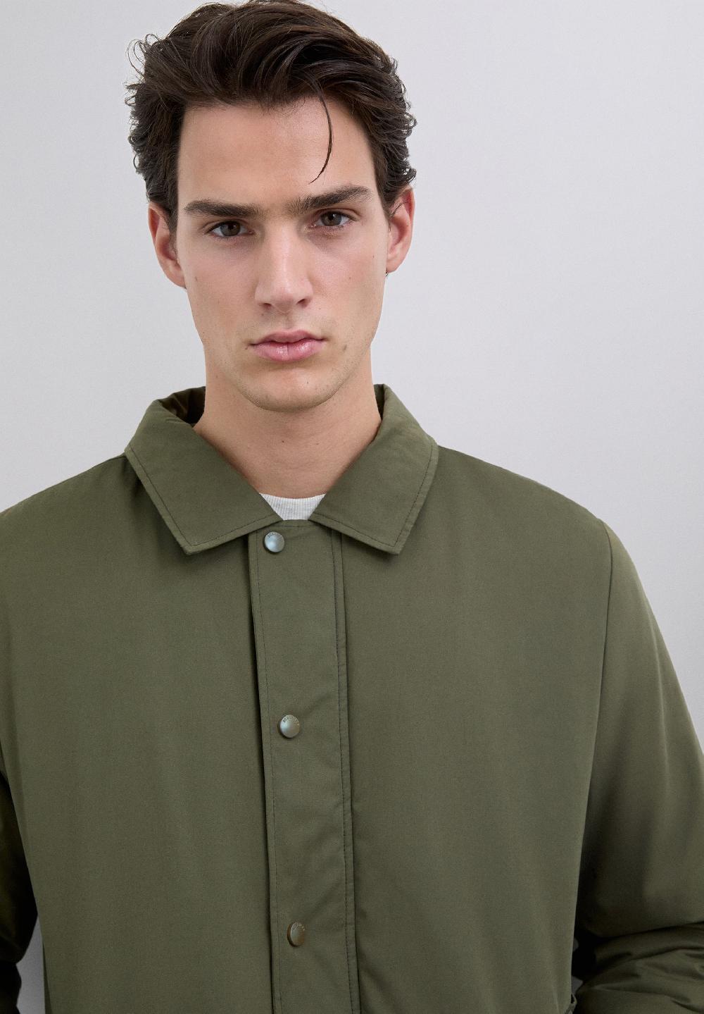 Scalpers PARKA WITH DETACHABLE HOOD DARK KHAKI