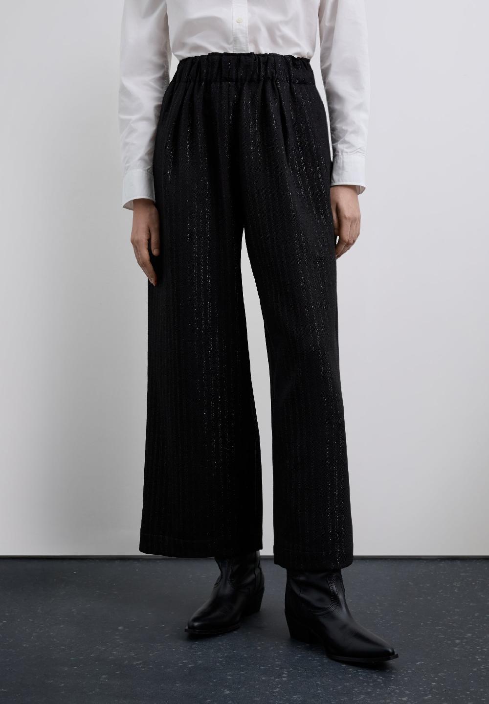 Scalpers PINSTRIPE TROUSERS BLACK STRIPES