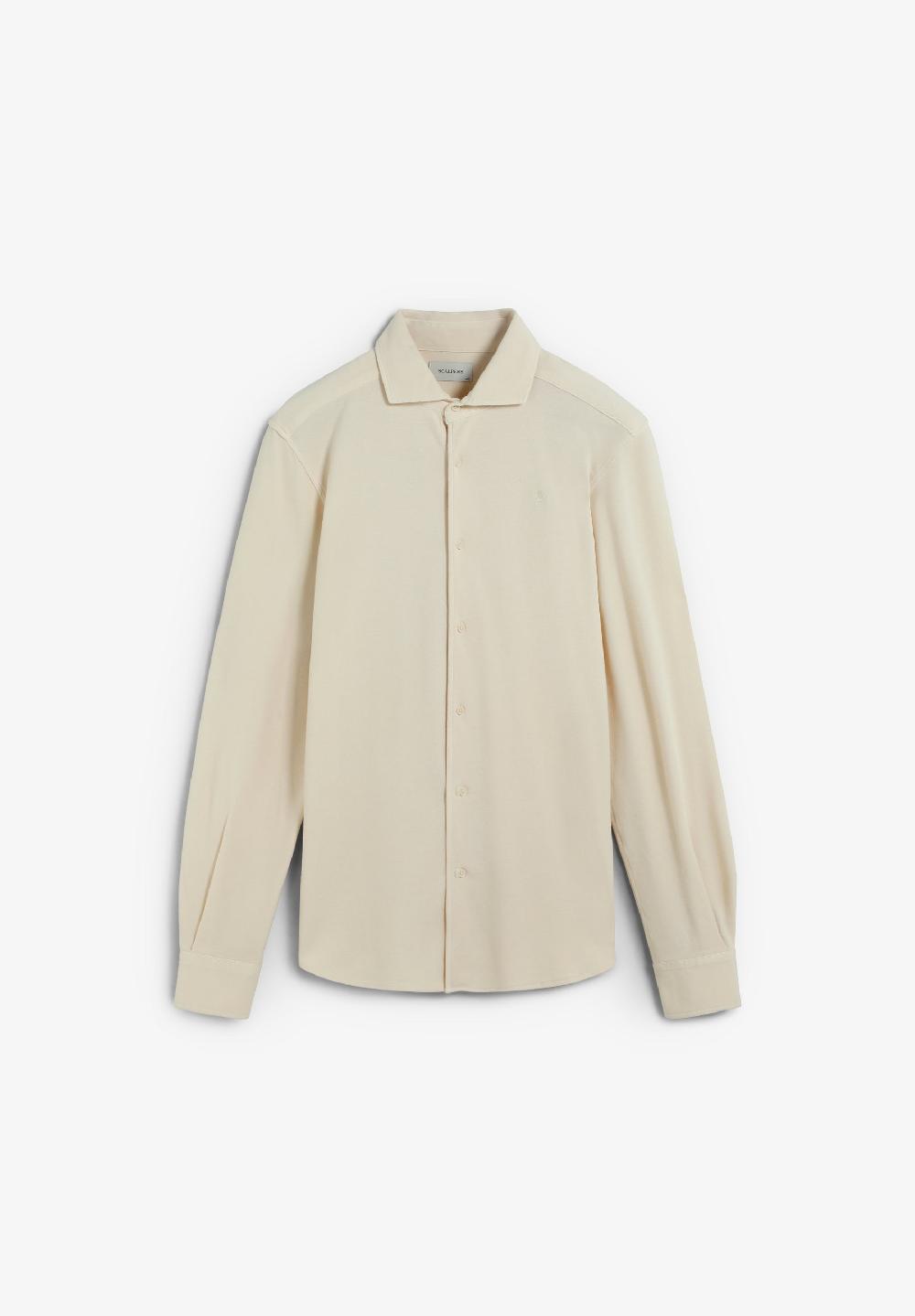 Scalpers PIQUE KNIT SHIRT CREAM