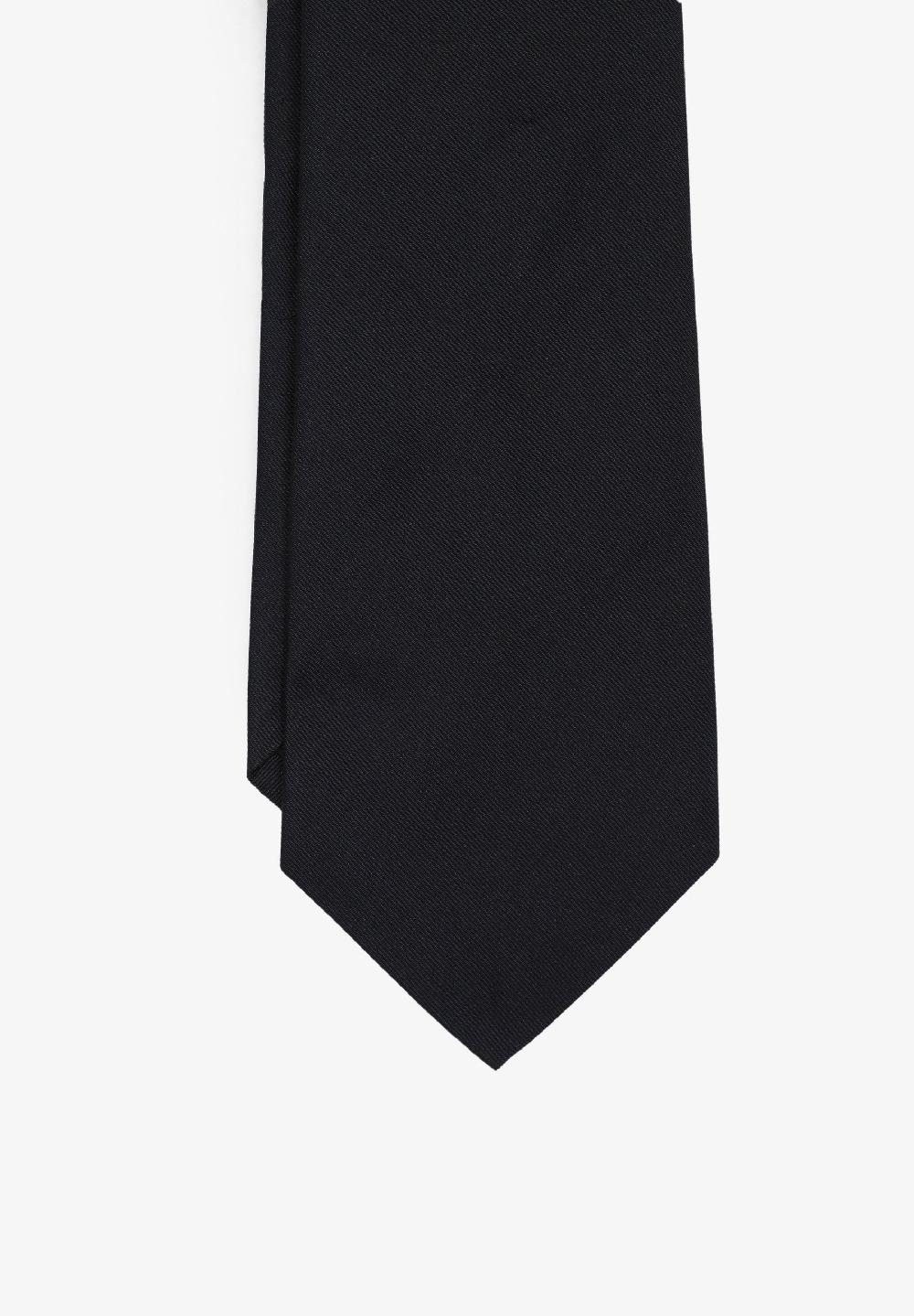 Scalpers PLAIN SEVEN-FOLD TIE BLACK