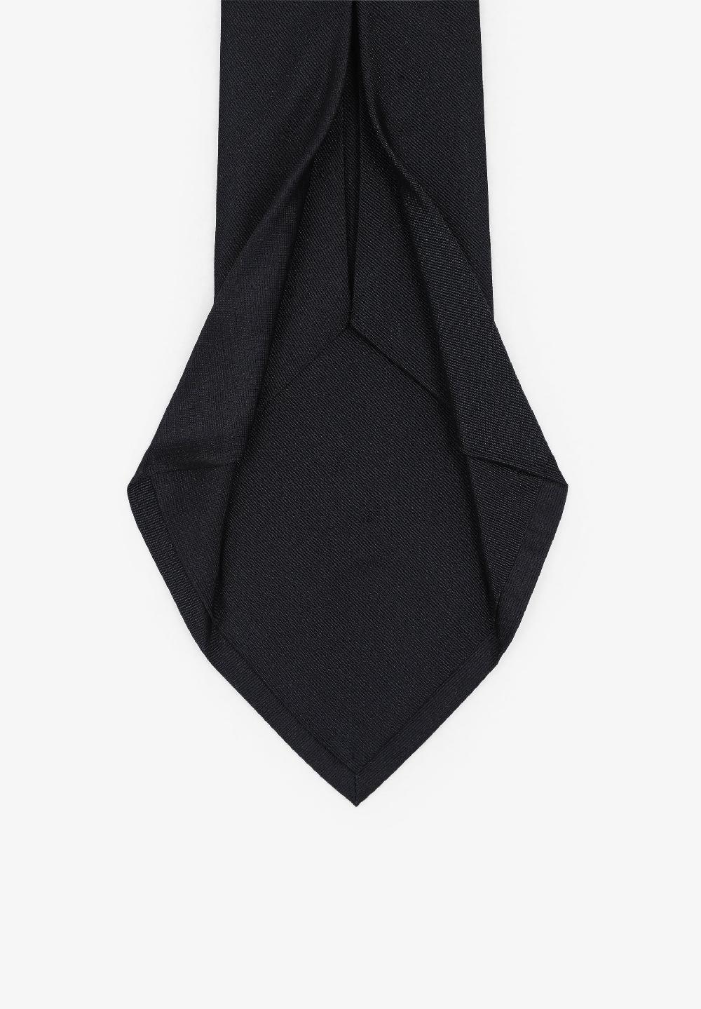 Scalpers PLAIN SEVEN-FOLD TIE BLACK