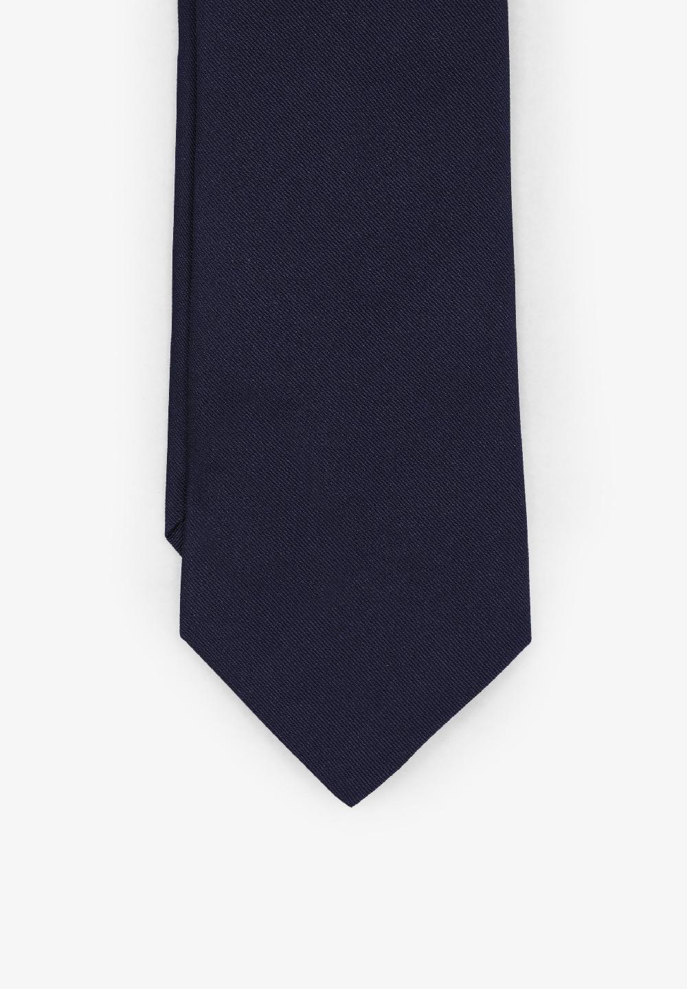 Scalpers PLAIN SEVEN-FOLD TIE NAVY