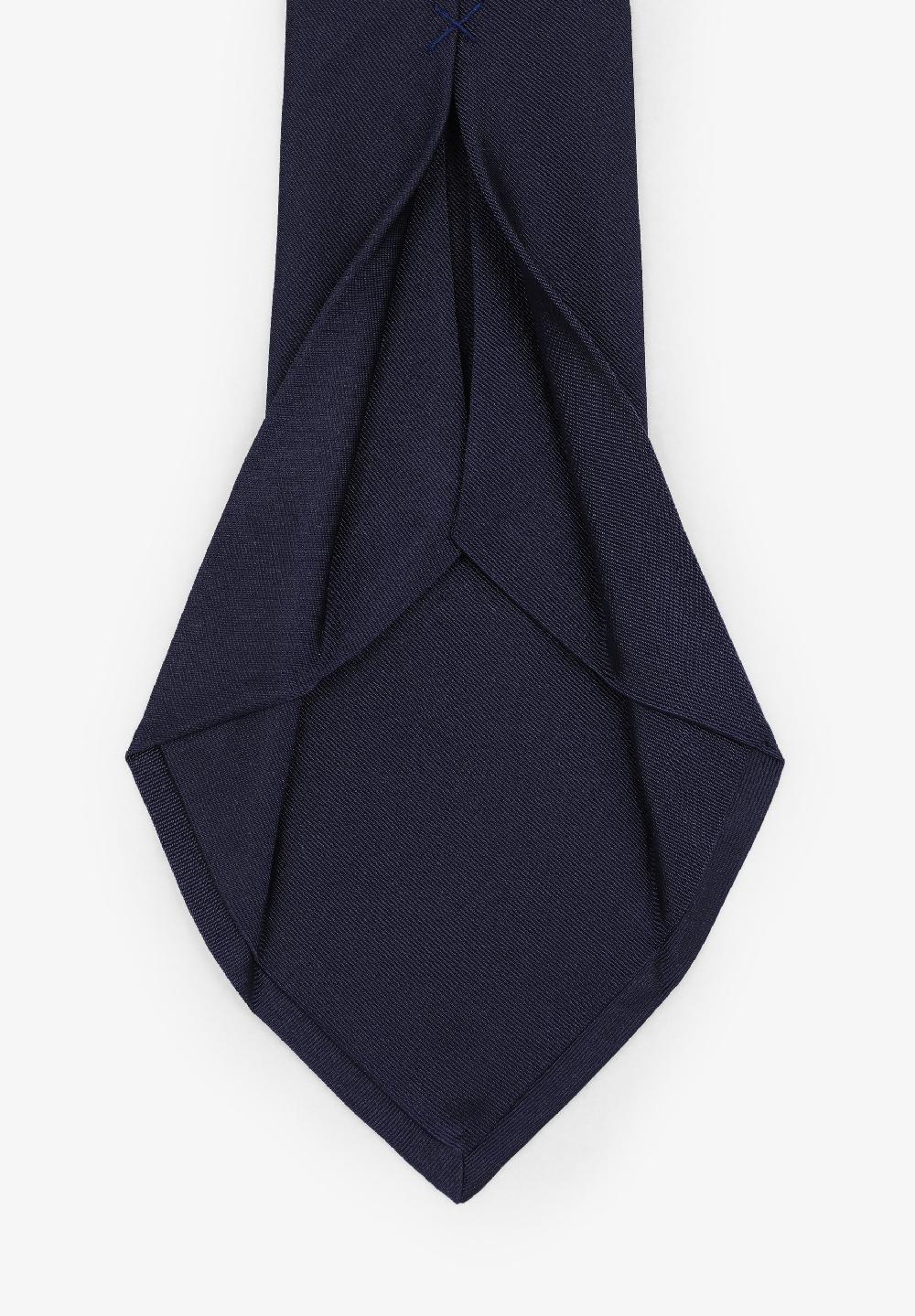 Scalpers PLAIN SEVEN-FOLD TIE NAVY