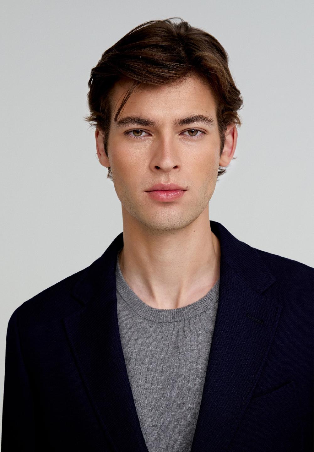 Scalpers PLAIN WOOL BLAZER NAVY