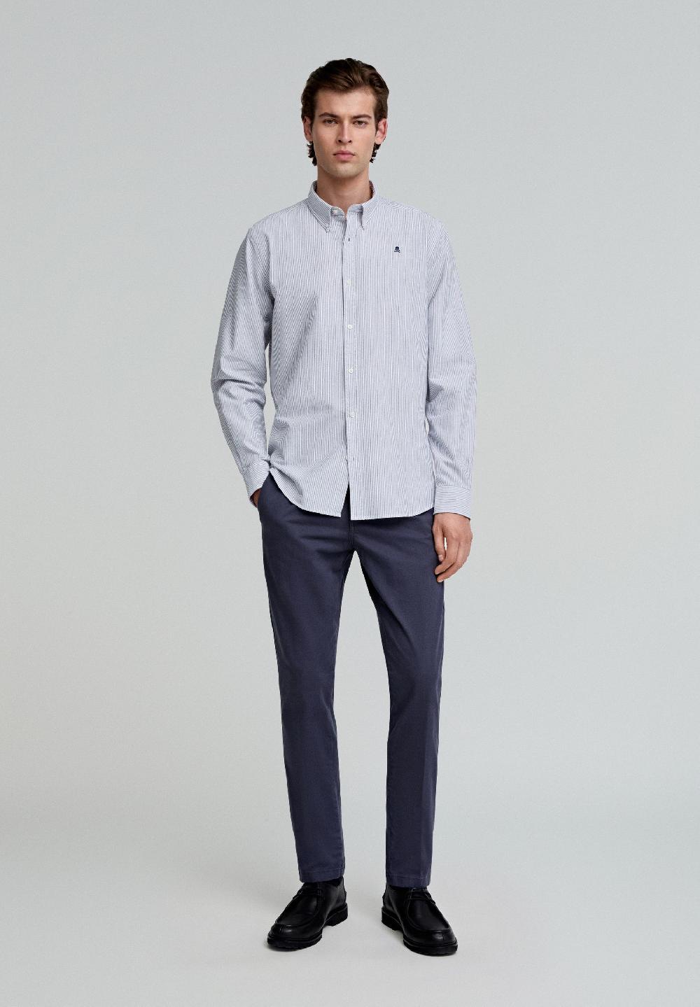 Scalpers PLEATED CHINOS NAVY