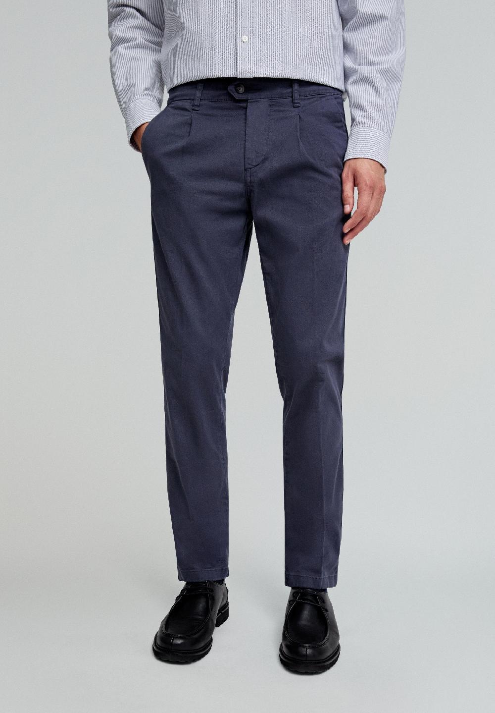 Scalpers PLEATED CHINOS NAVY