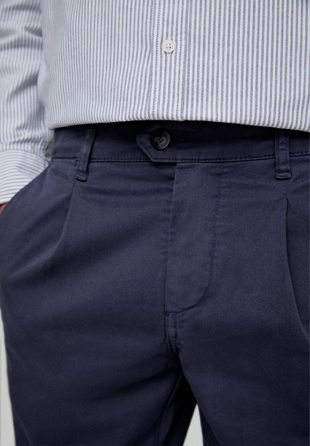 Scalpers PLEATED CHINOS NAVY