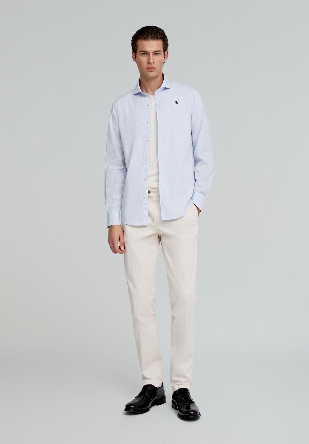 scalpers PLEATED CHINOS OFF WHITE