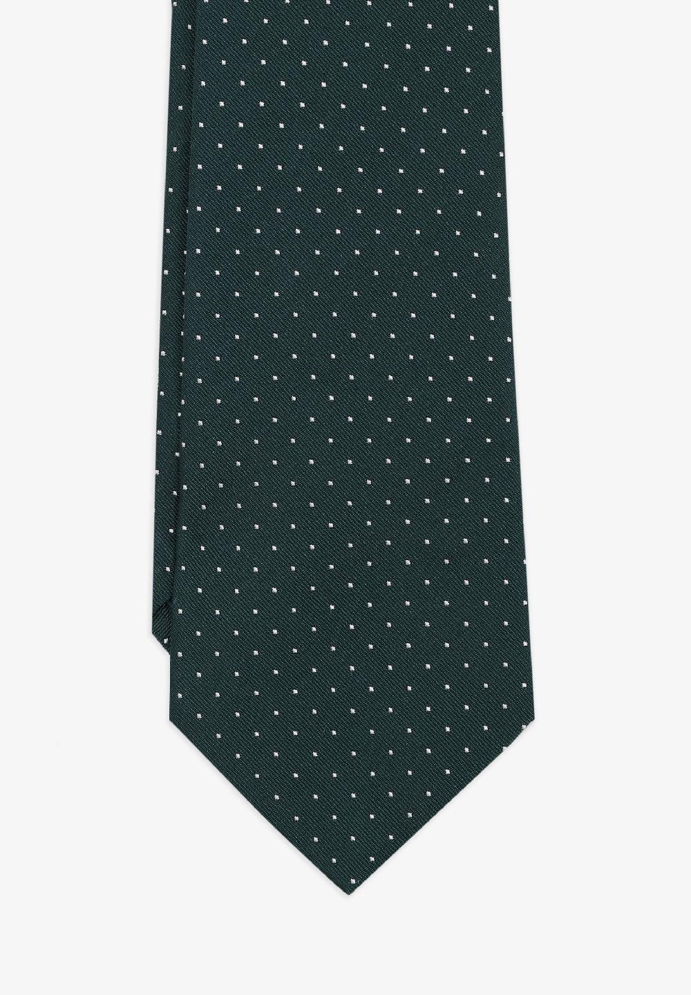 Scalpers POLKA DOT SEVEN-FOLD TIE GREEN