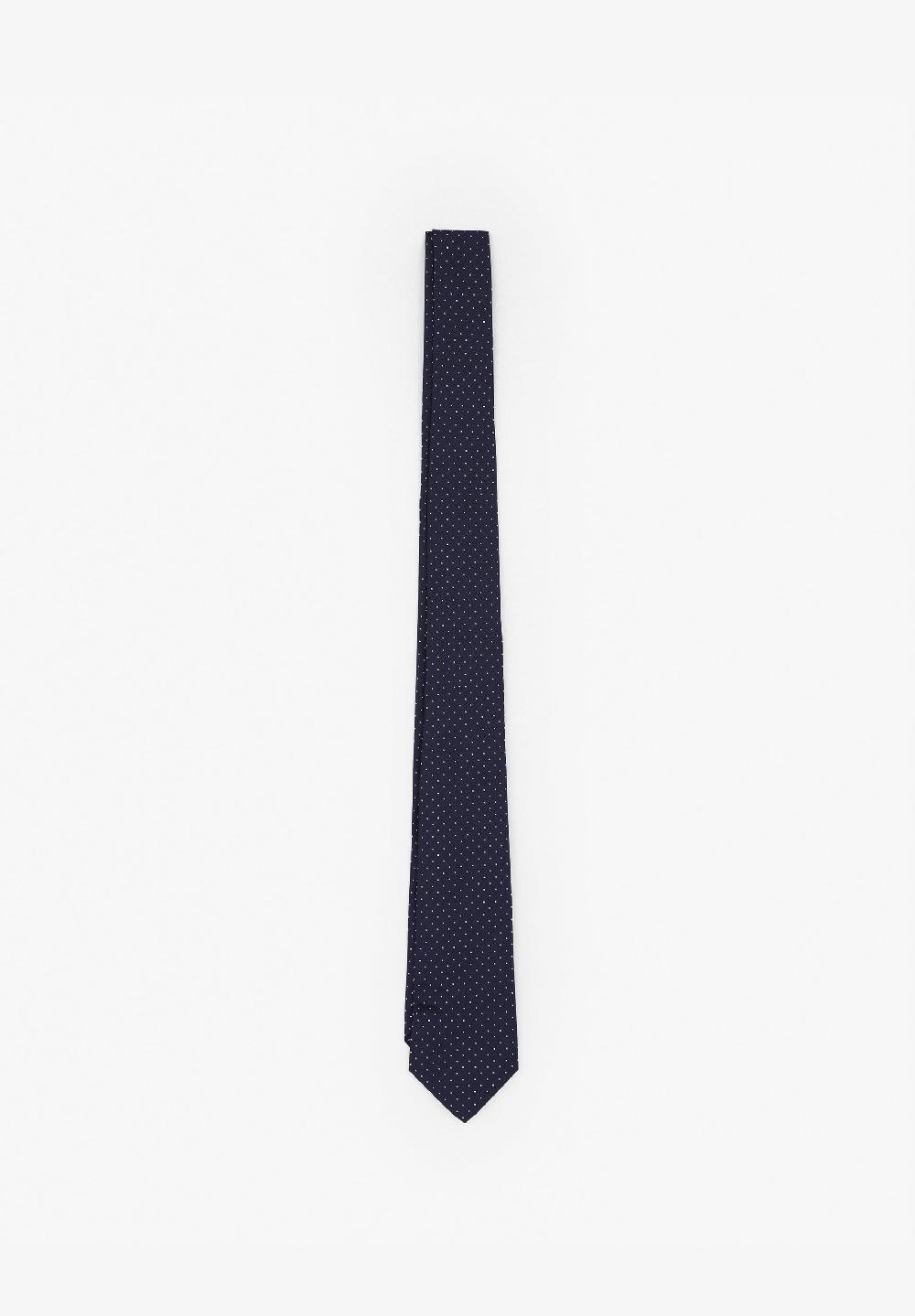 Scalpers POLKA DOT SEVEN-FOLD TIE NAVY