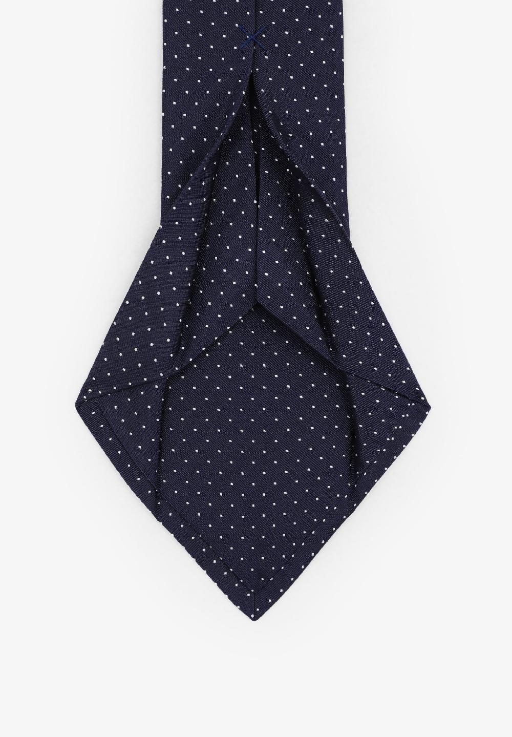 Scalpers POLKA DOT SEVEN-FOLD TIE NAVY