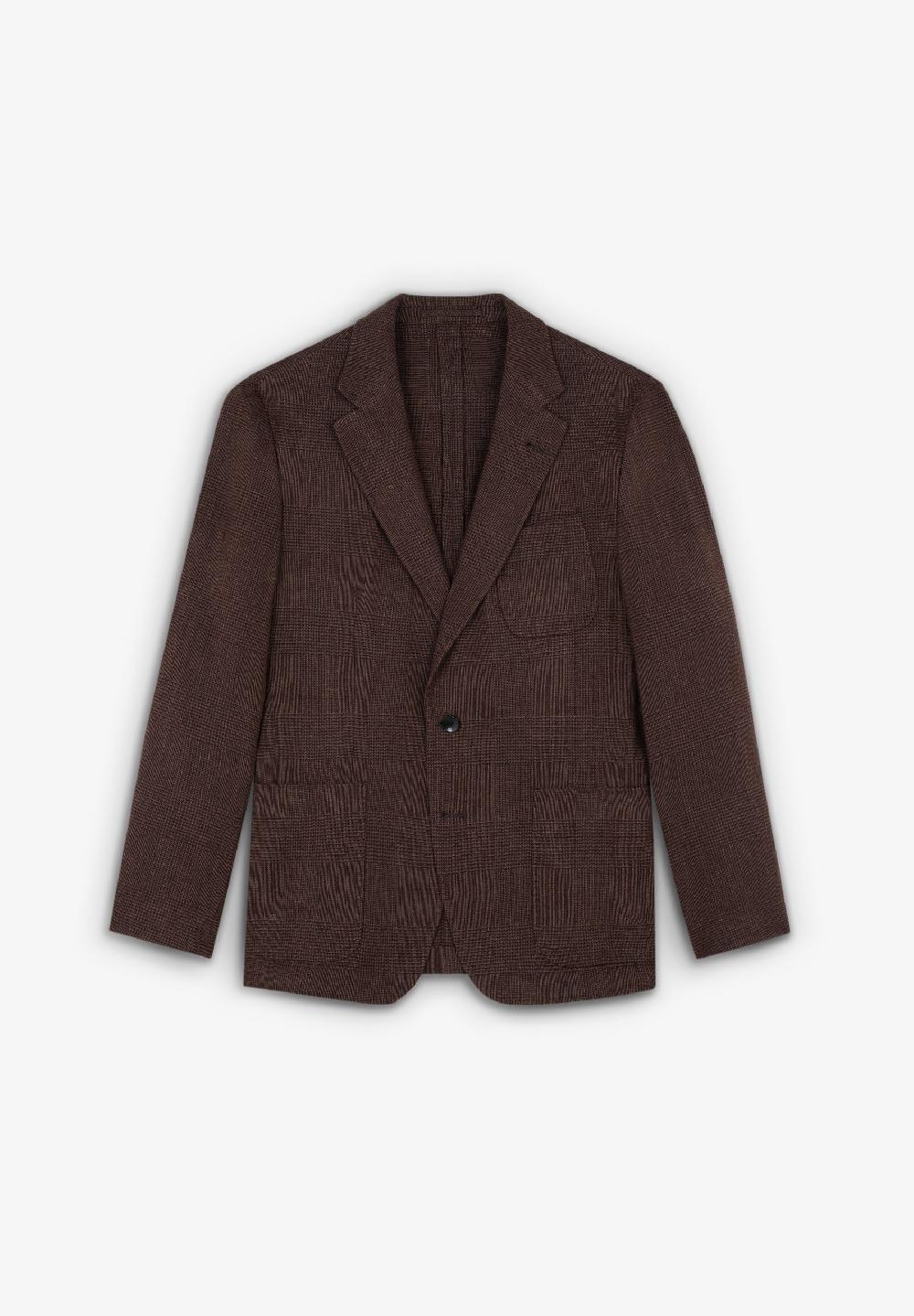 Scalpers PRINCE OF WALES CHECK BLAZER BROWN CHECK