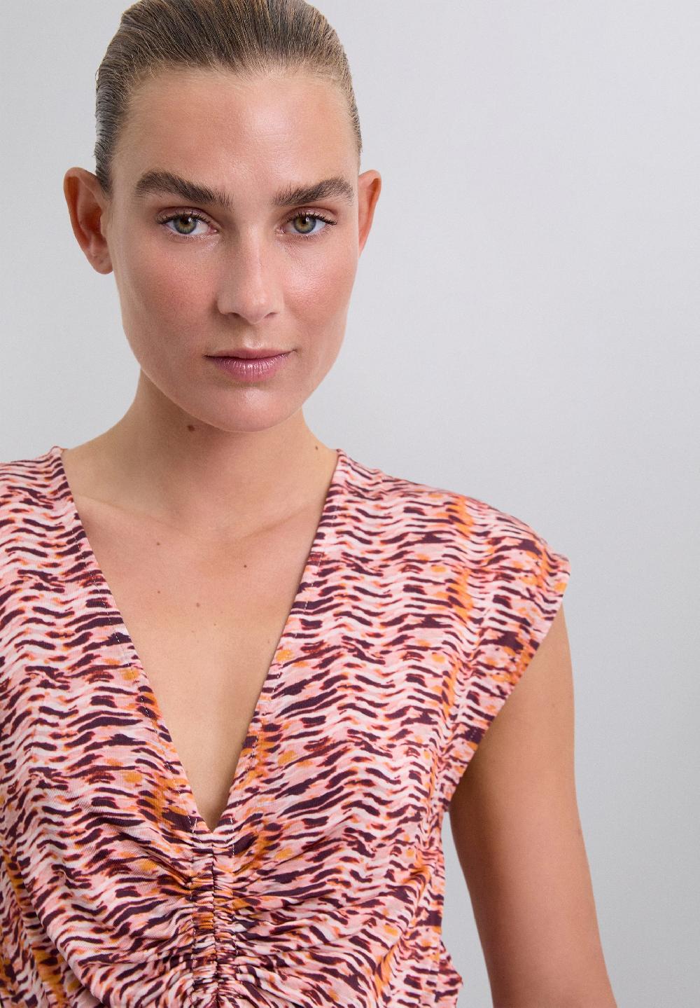 Scalpers PRINTED CUT-OUT DRESS ANIMAL PRINT