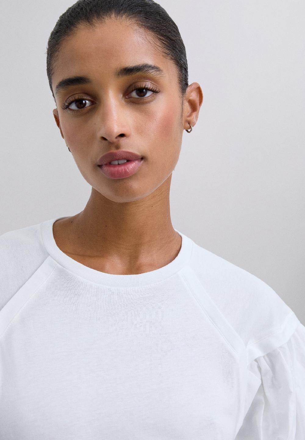 Scalpers PUFFED SLEEVE T-SHIRT WHITE