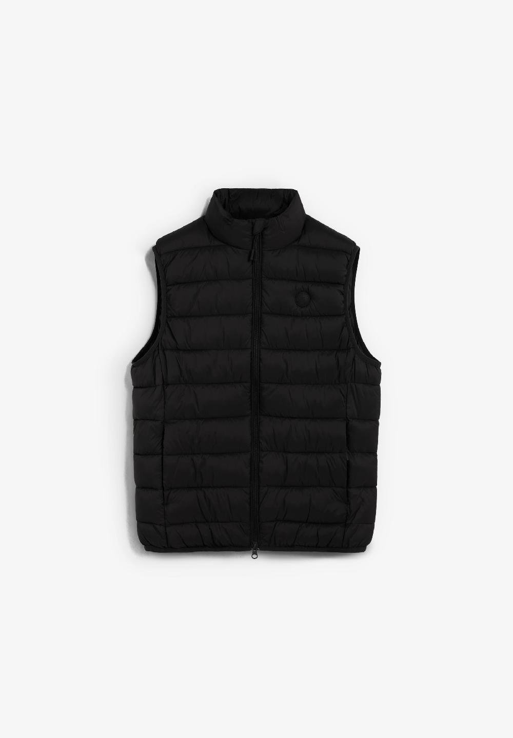 scalpers PUFFER GILET WITH SKULL ANTHRACITE