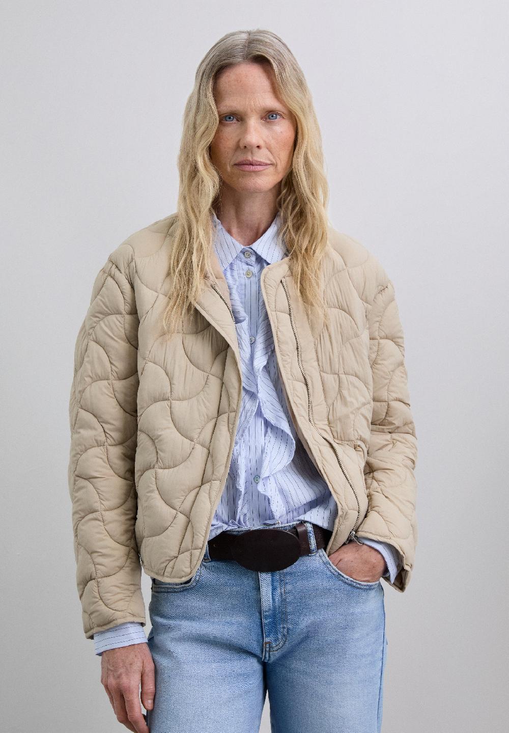 Scalpers PUFFER JACKET TAUPE