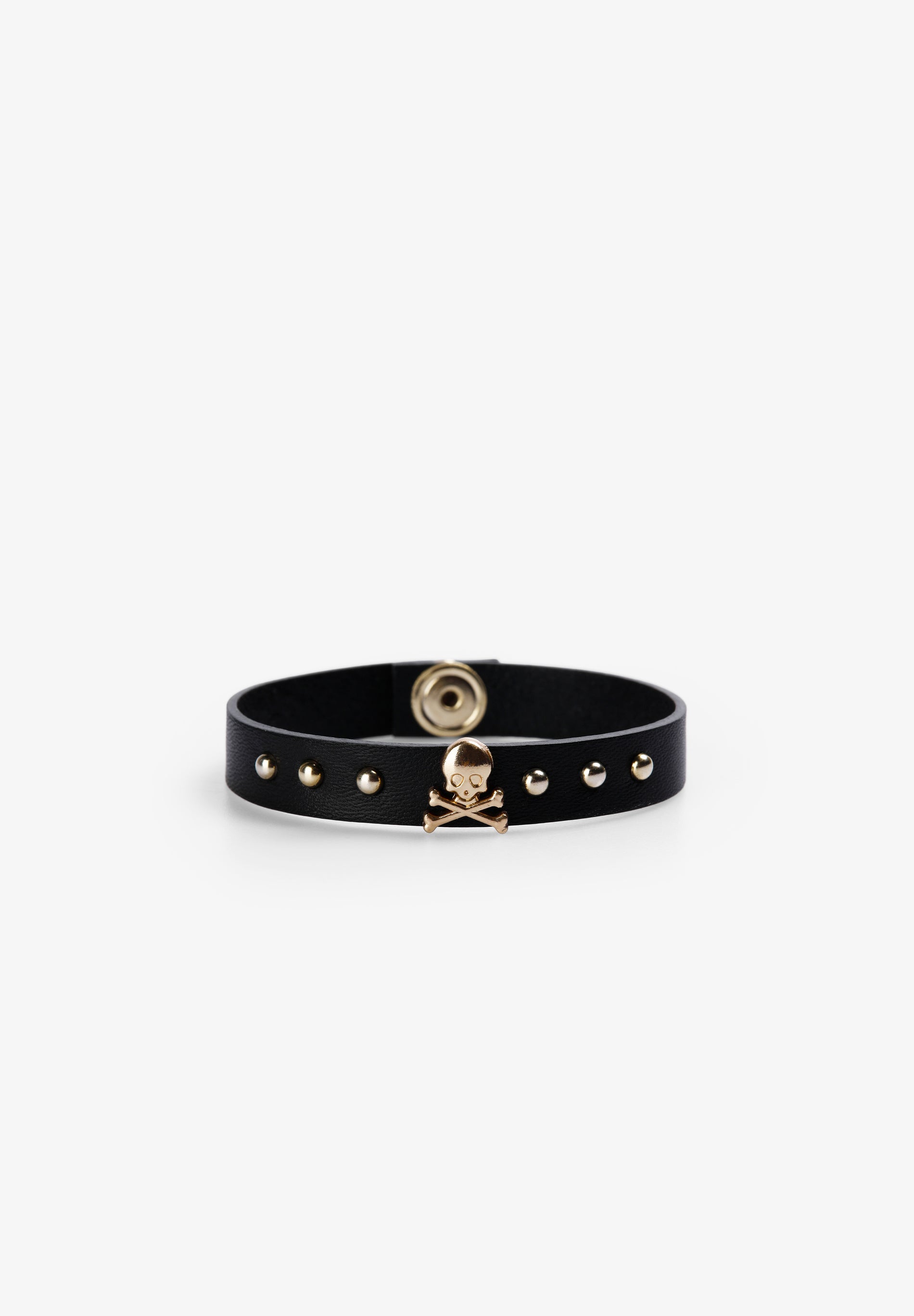 Scalpers PULSERA CALAVERA TACHUELAS BLACK