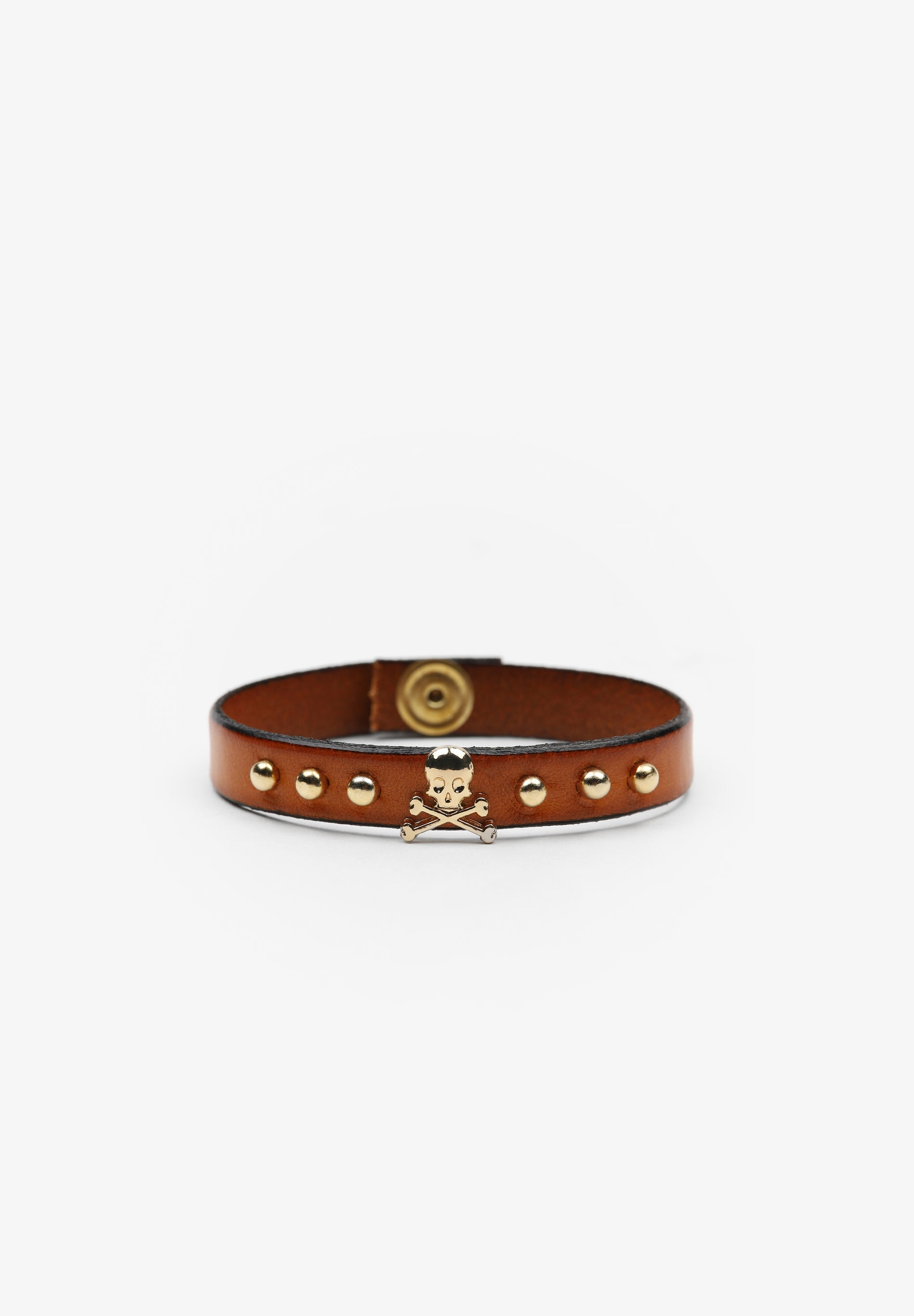 Scalpers PULSERA CALAVERA TACHUELAS MUSTARD