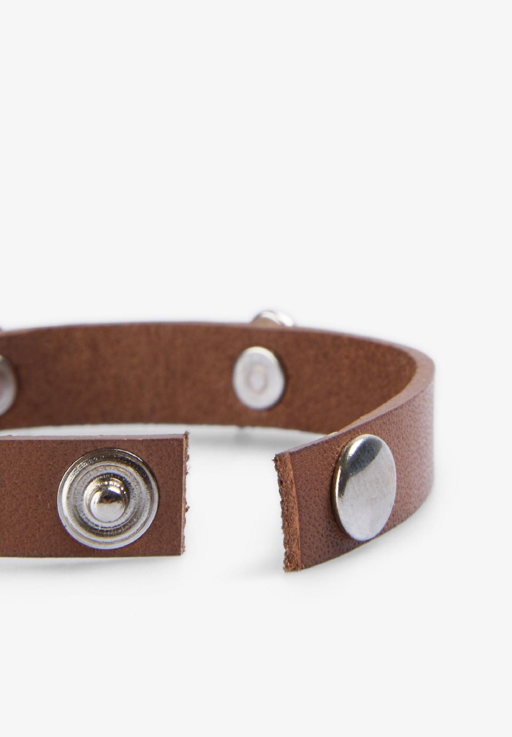 Scalpers PULSERA CALAVERAS TACHAS BEIGE