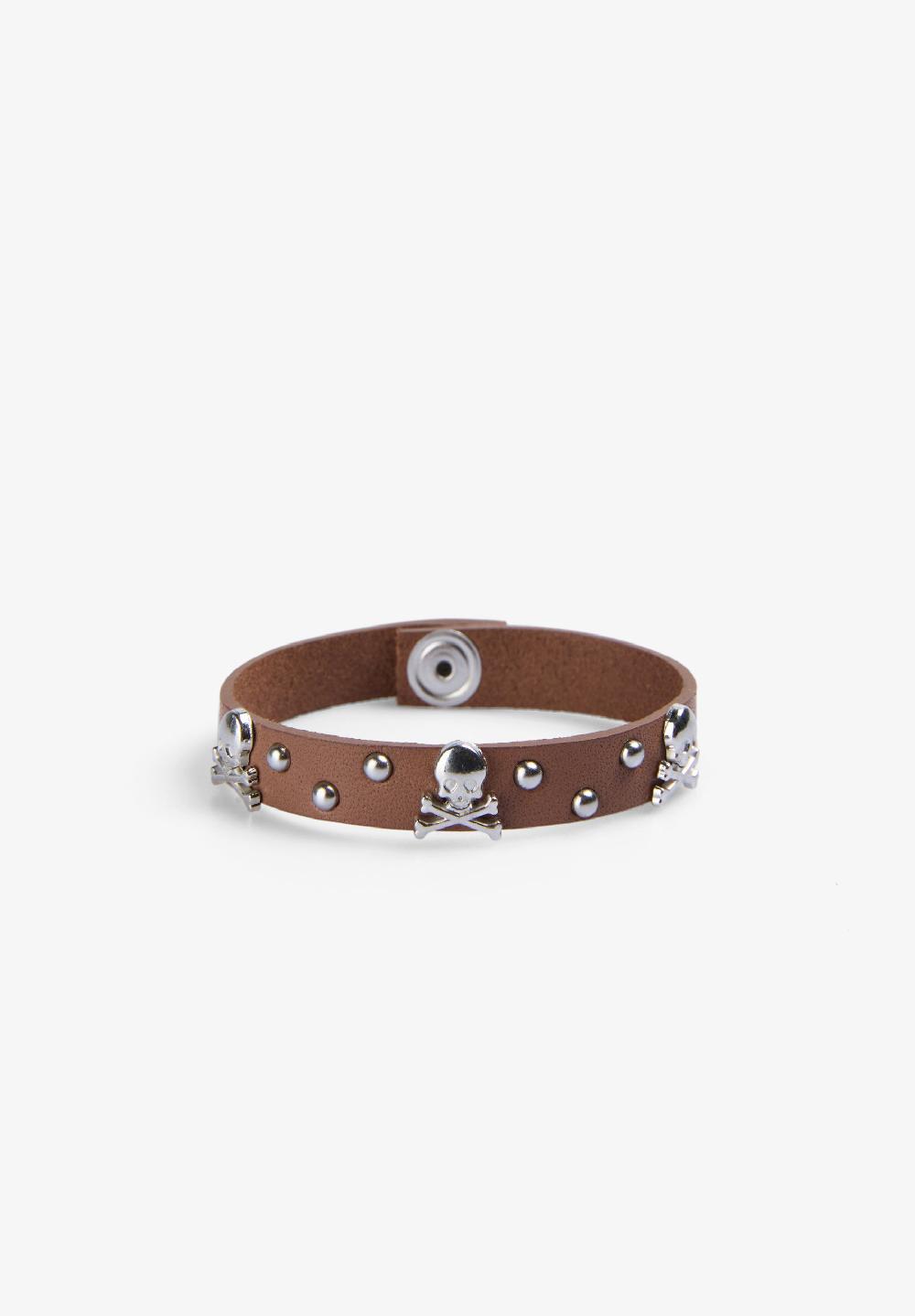 scalpers PULSERA CALAVERAS TACHAS BEIGE