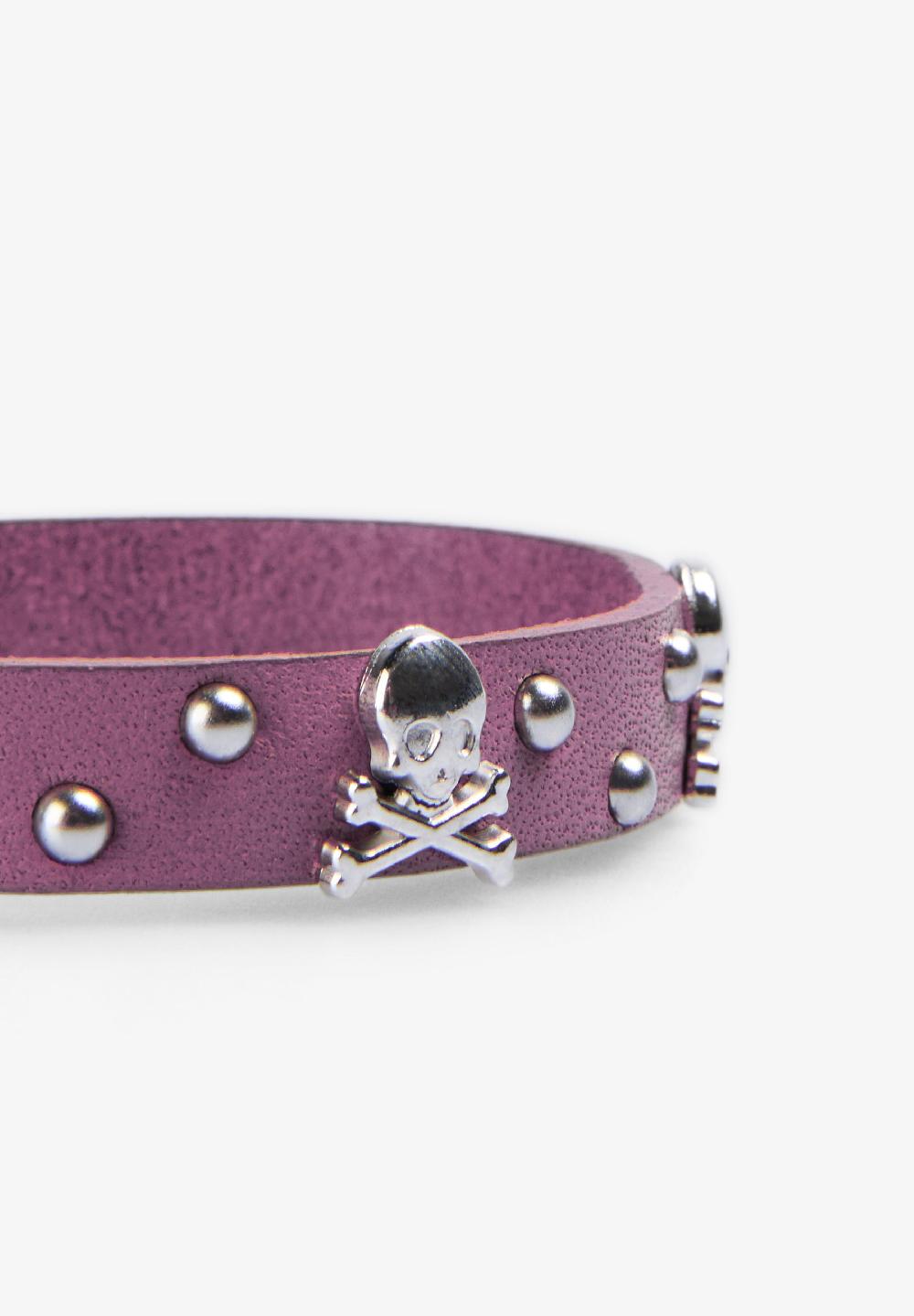 Scalpers PULSERA CALAVERAS TACHAS LILAC