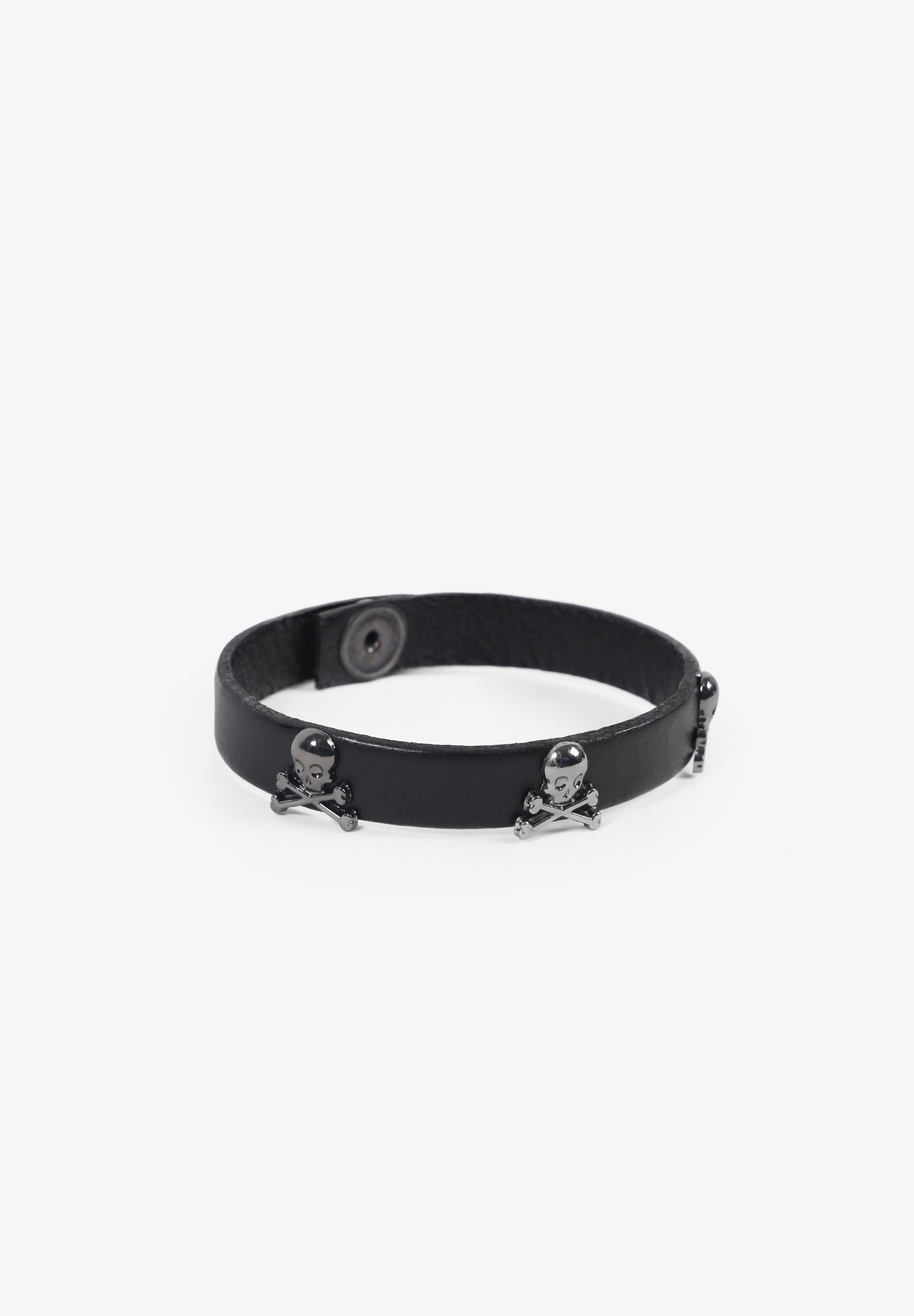 Scalpers PULSERA PIEL CALAVERAS BLACK