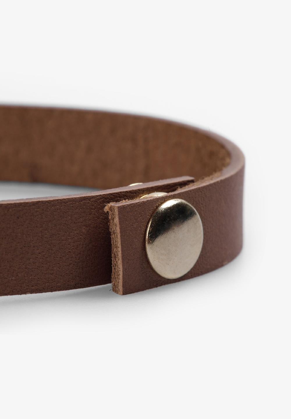 Scalpers PULSERA PIEL CALAVERAS CAMEL