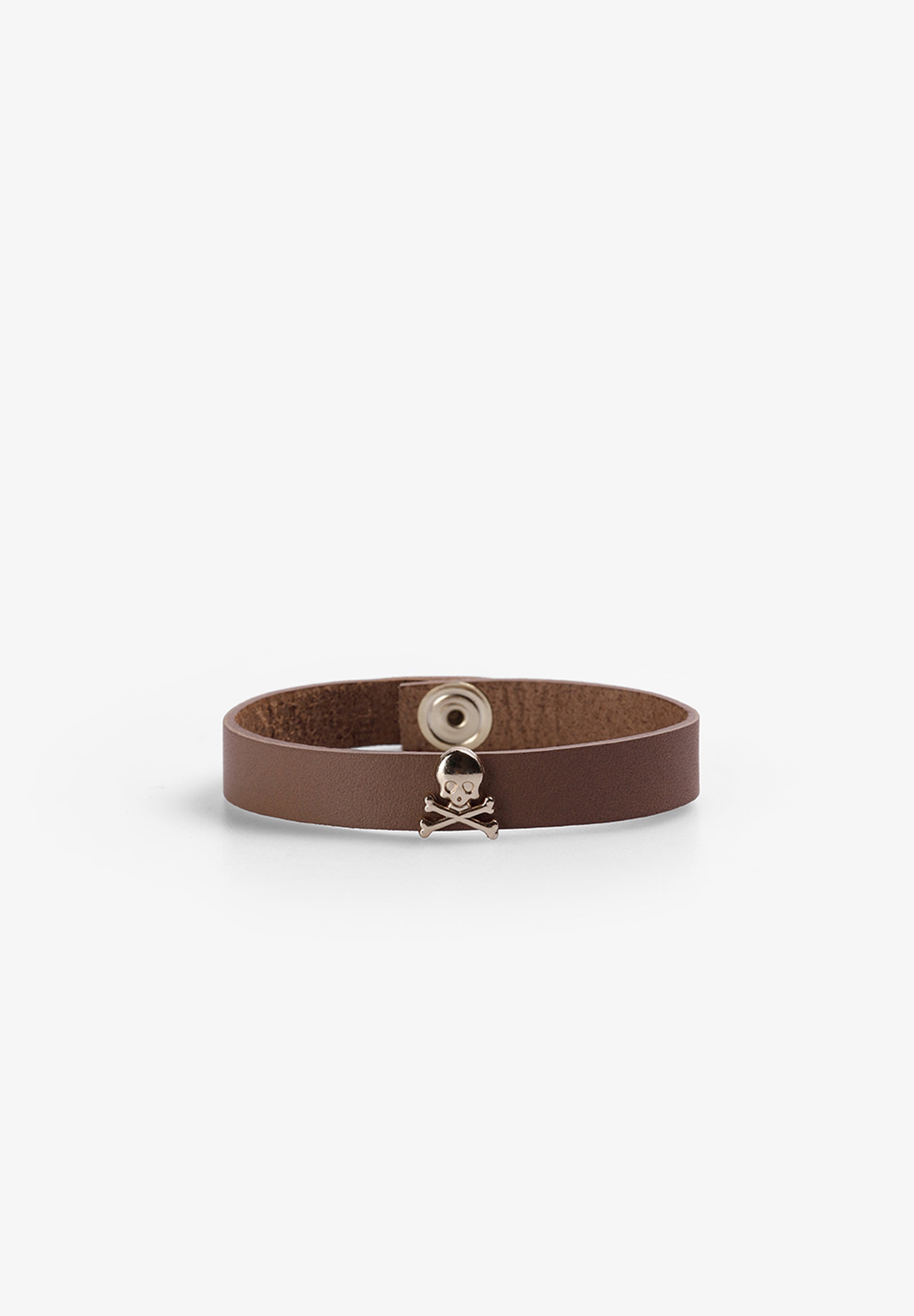 scalpers PULSERA PIEL CALAVERAS CAMEL